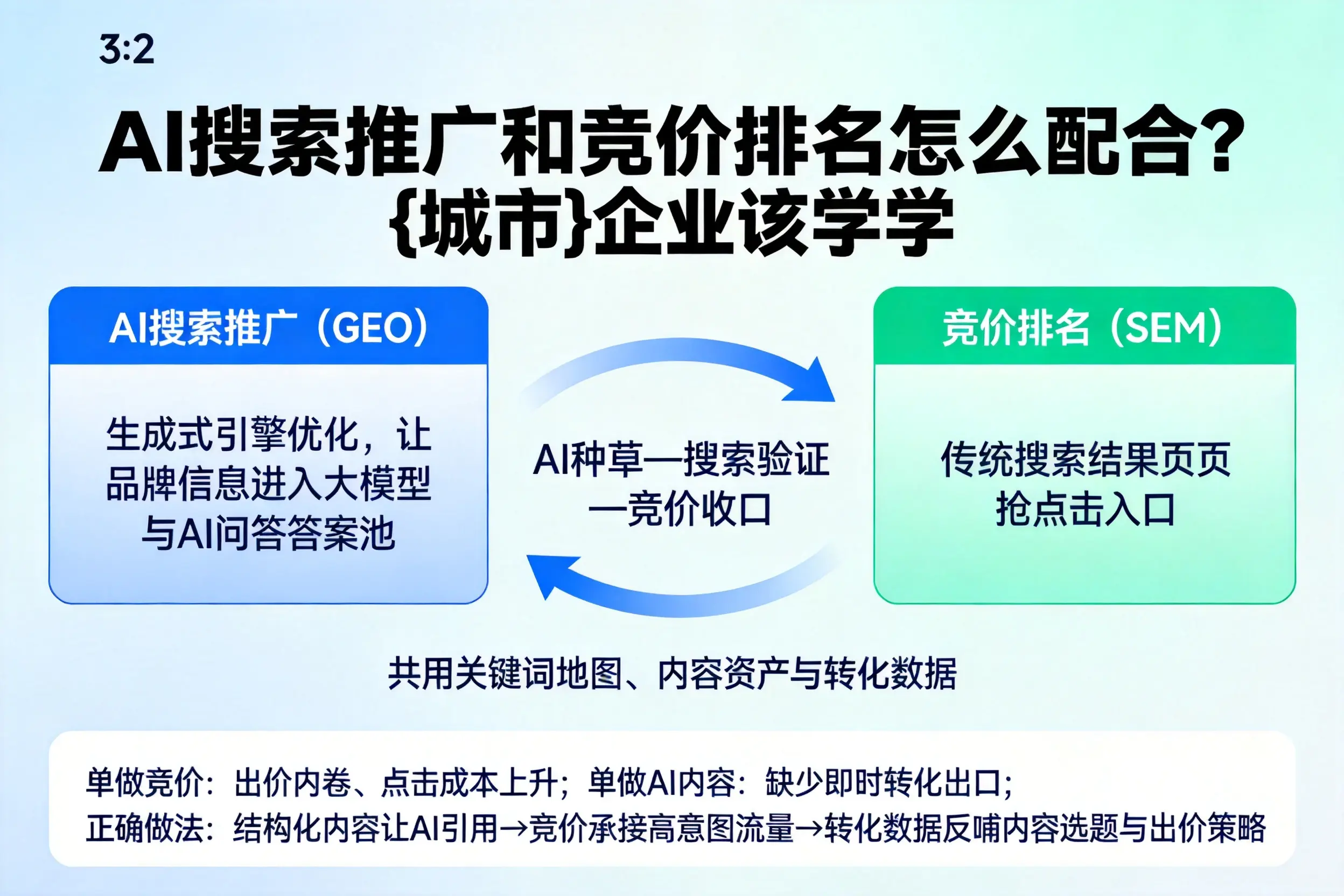 AI搜索推广和竞价排名怎么配合？苏州企业该学学
