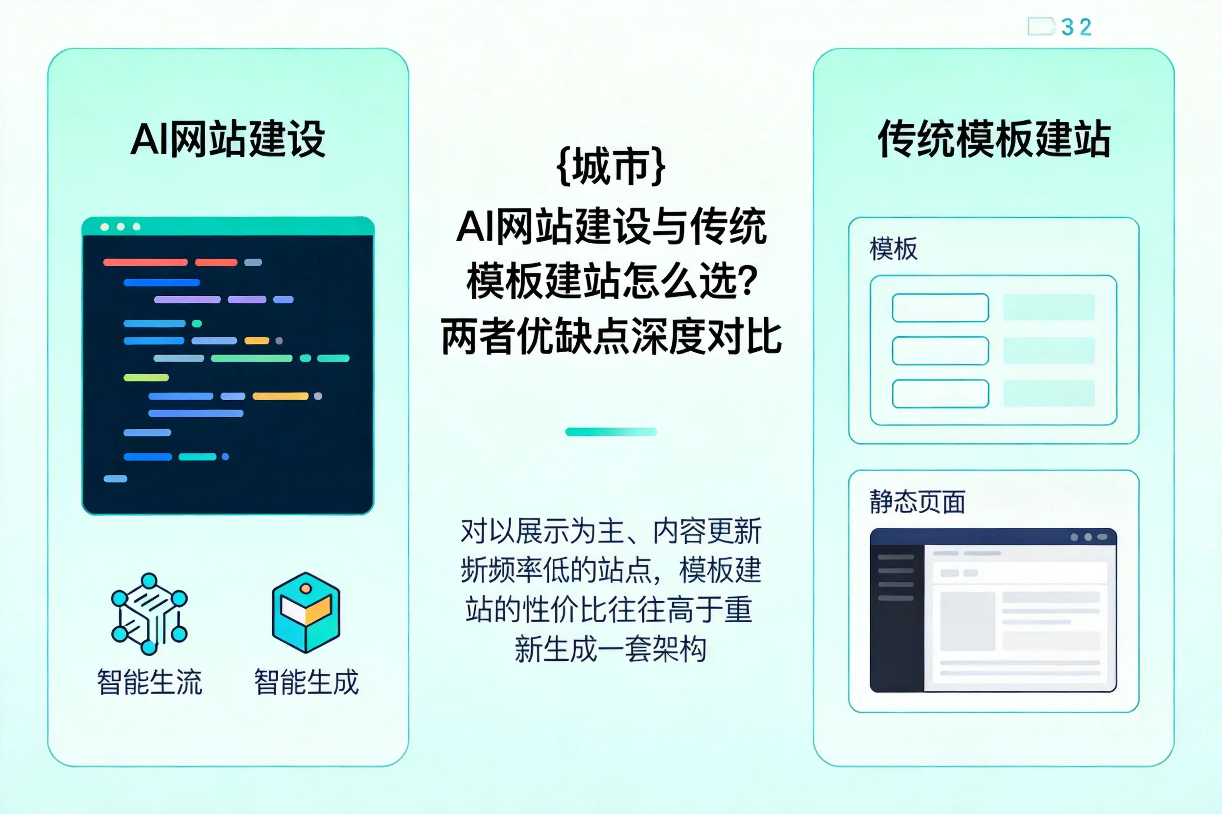 苏州AI网站建设与传统模板建站怎么选？两者优缺点深度对比