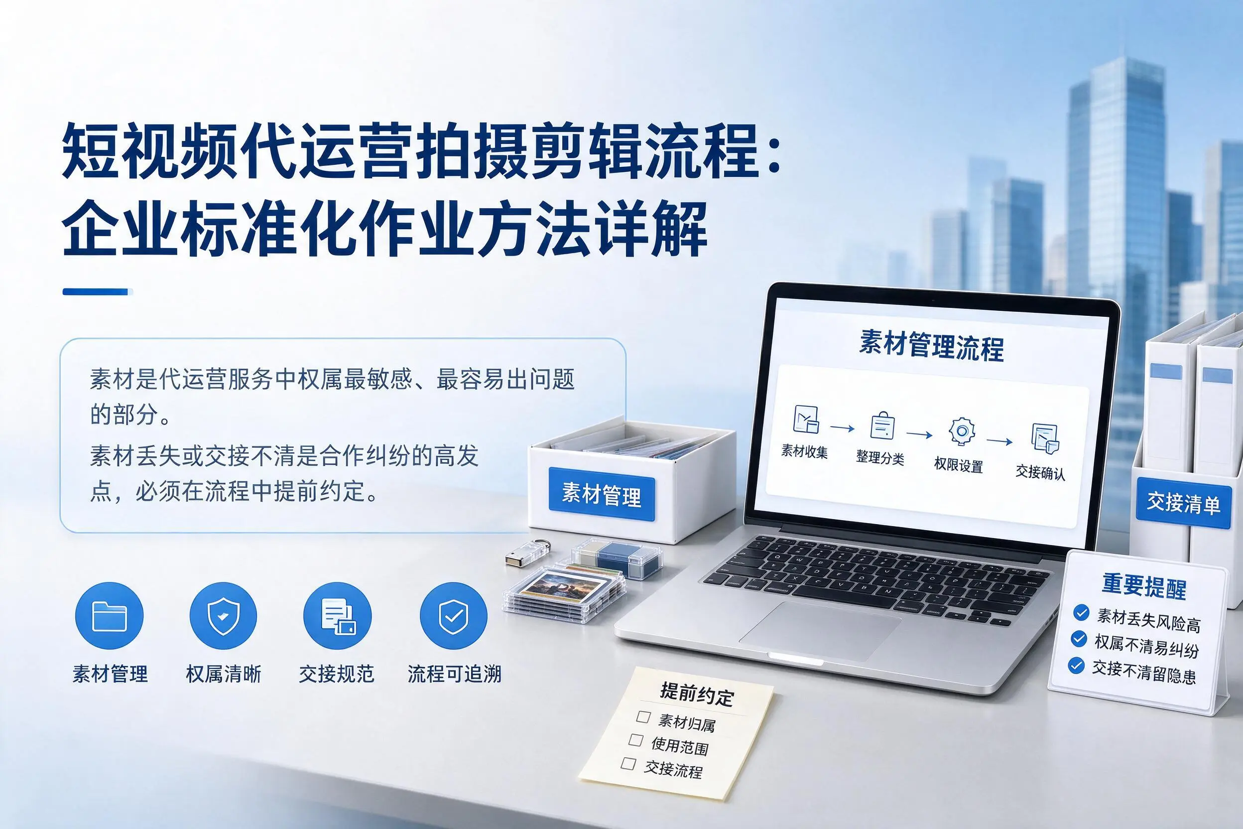 短视频代运营拍摄剪辑流程：苏州企业标准化作业方法详解