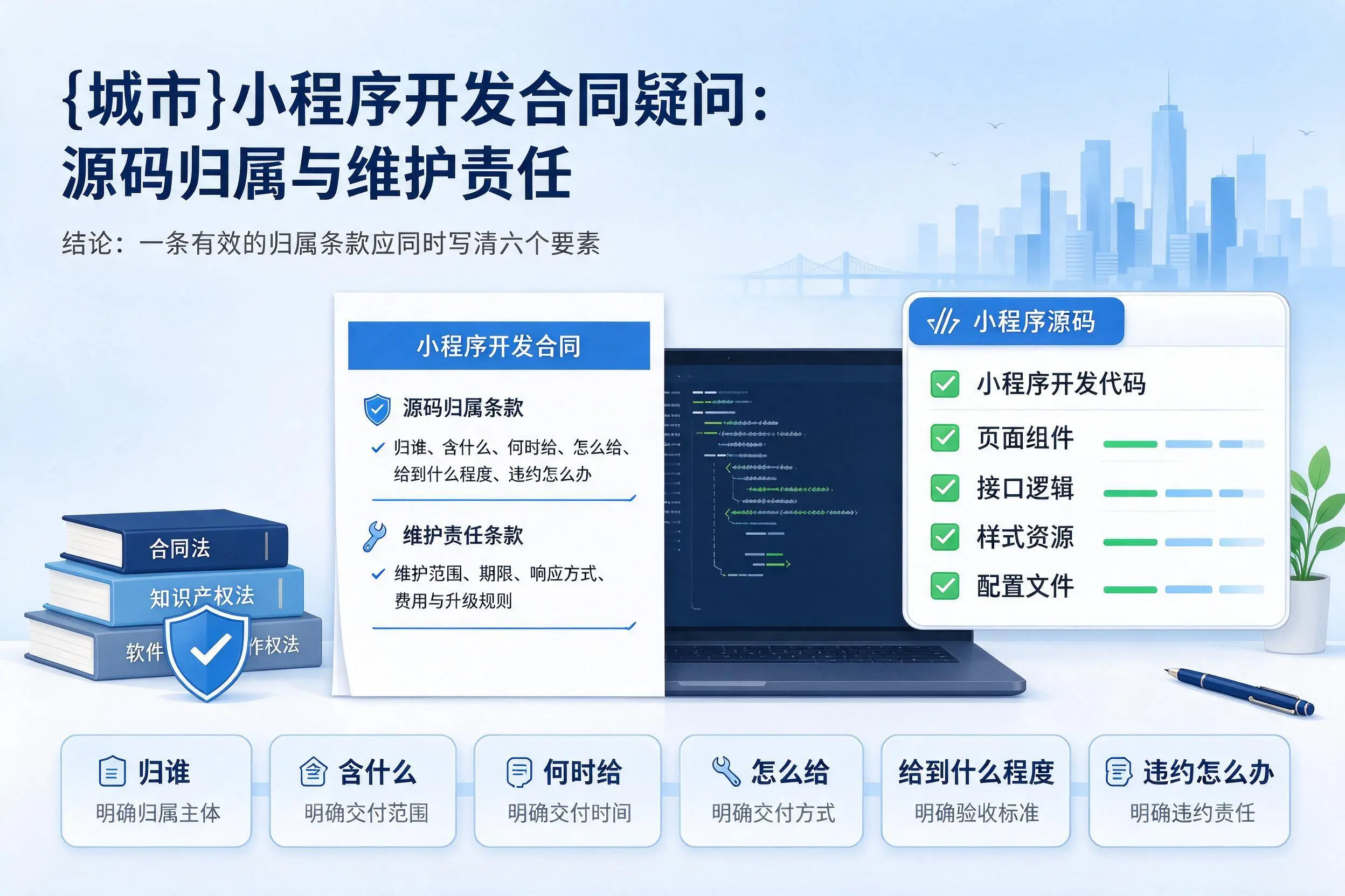 苏州小程序开发合同疑问:源码归属与维护责任