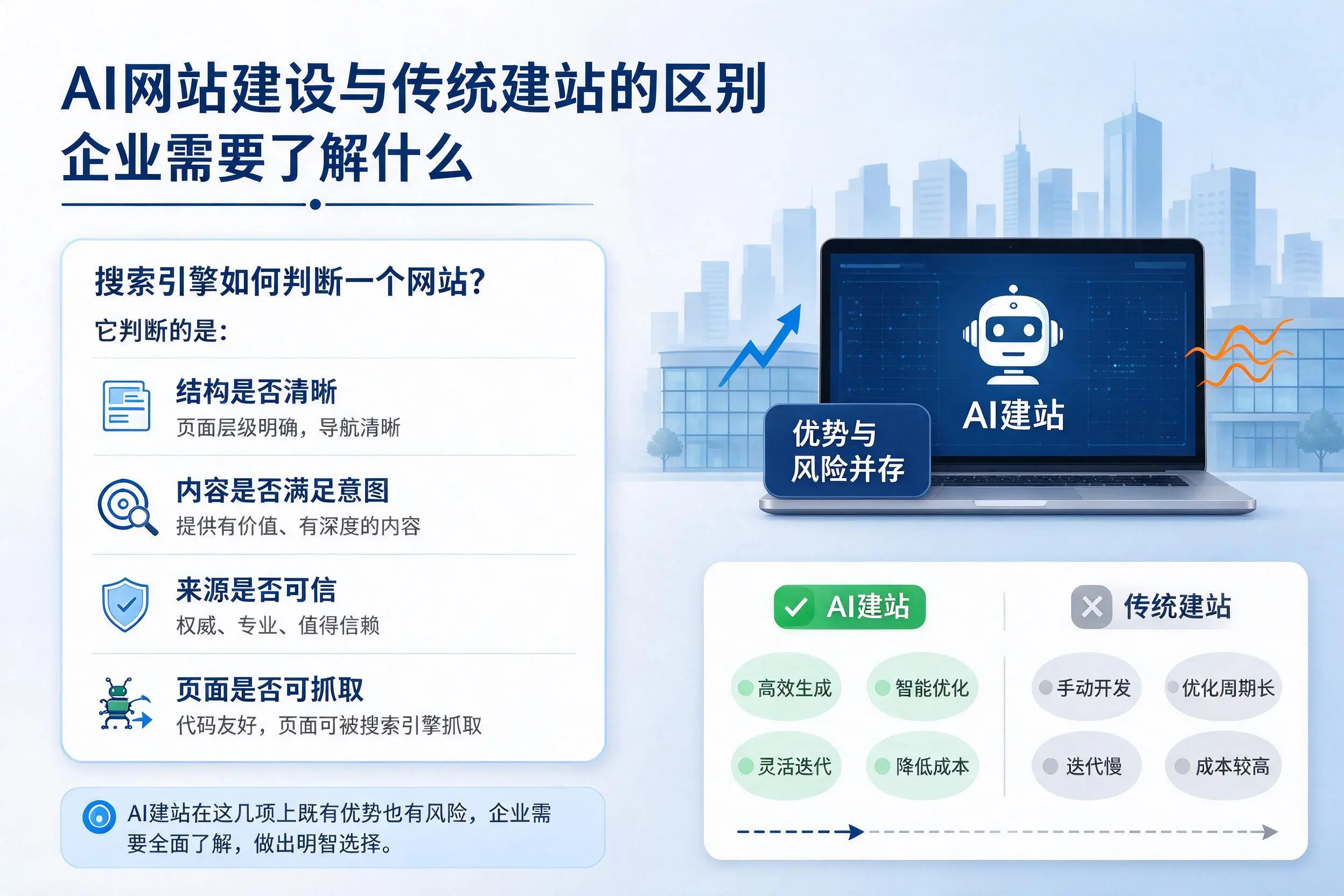 AI网站建设与传统建站的区别,苏州企业需要了解什么