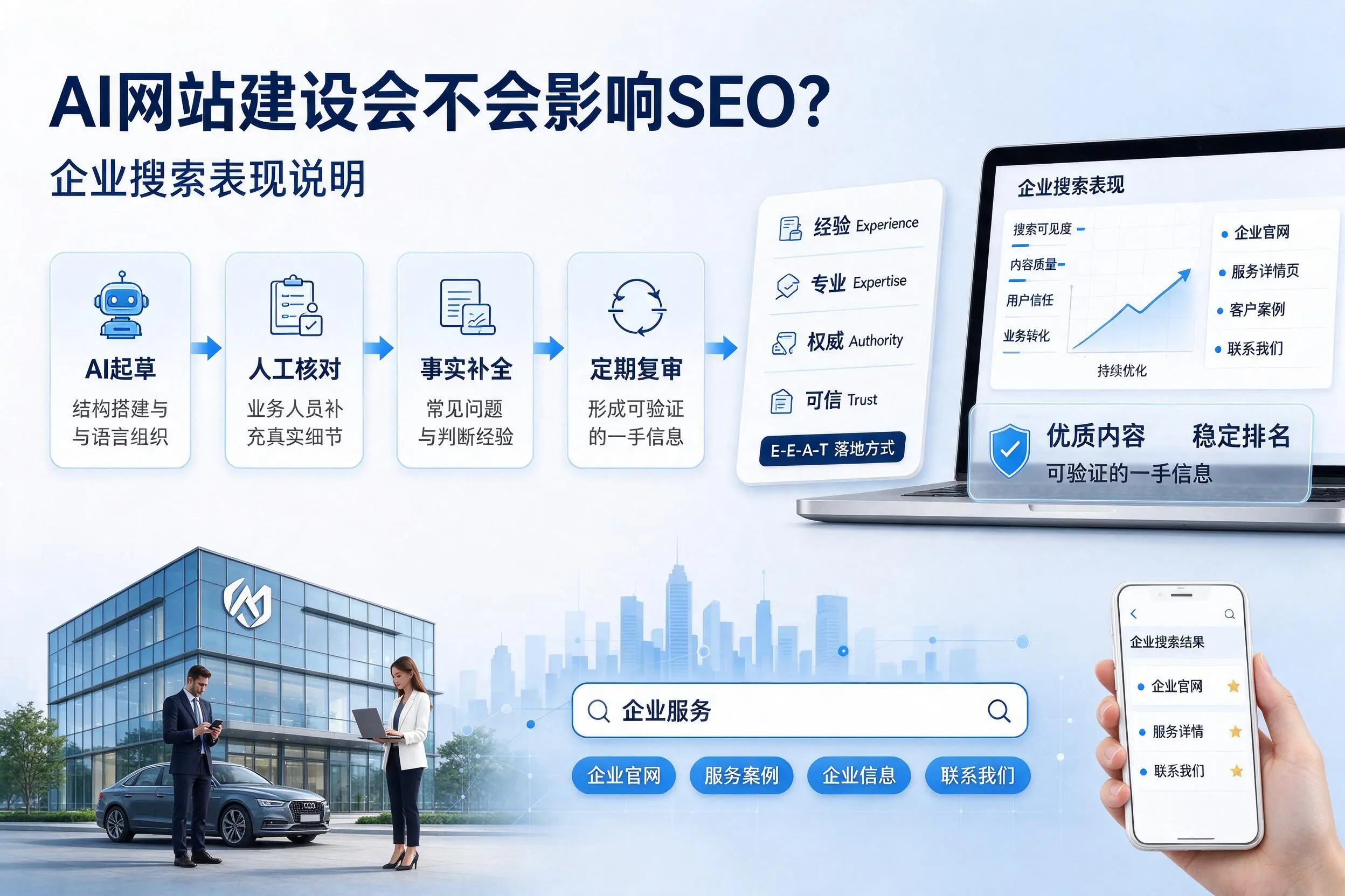 AI网站建设会不会影响SEO？苏州企业搜索表现说明