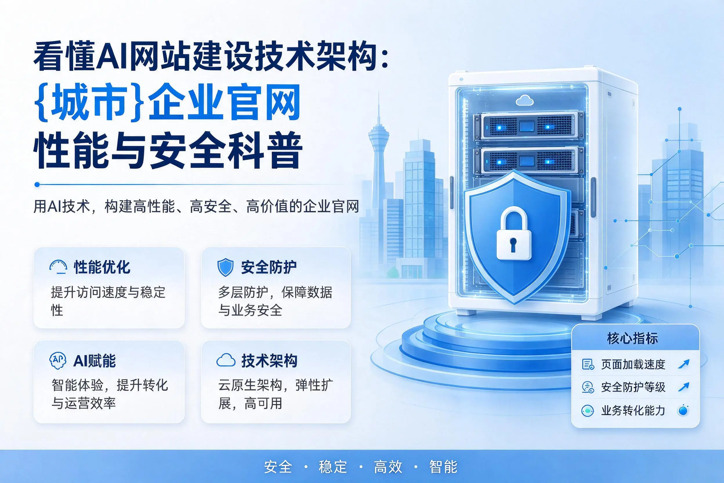 看懂AI网站建设技术架构：苏州企业官网性能与安全科普