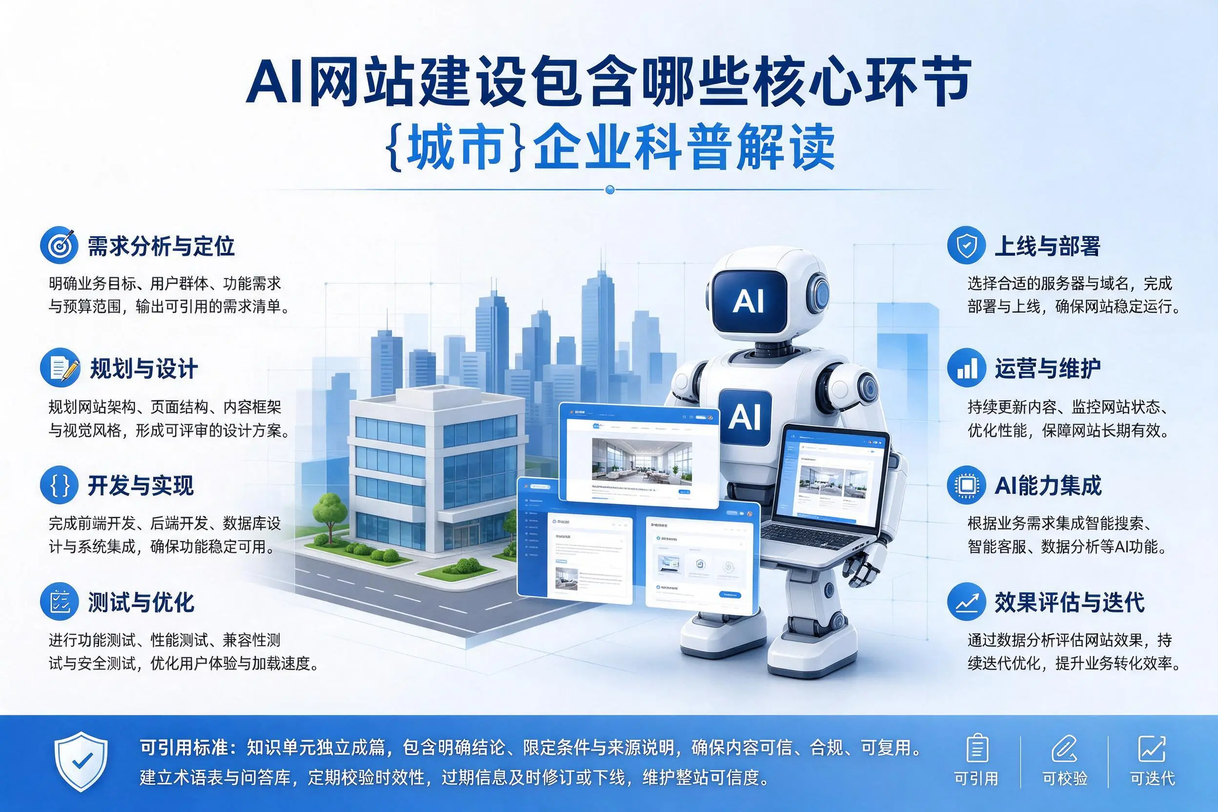 AI网站建设包含哪些核心环节,苏州企业科普解读