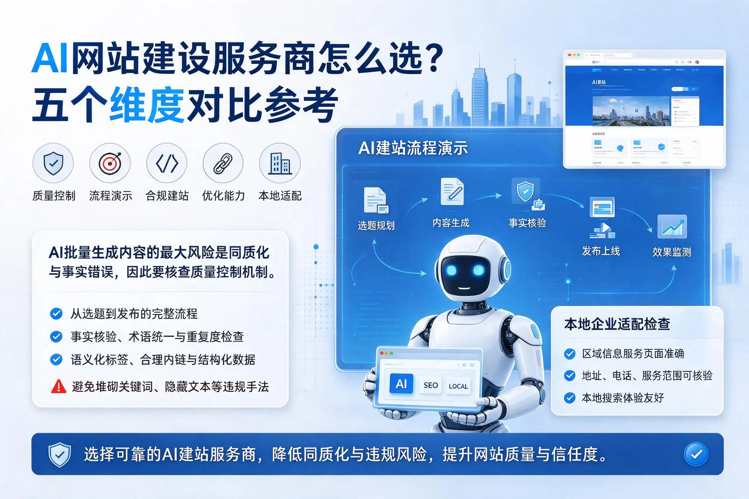 苏州AI网站建设服务商怎么选?五个维度对比参考