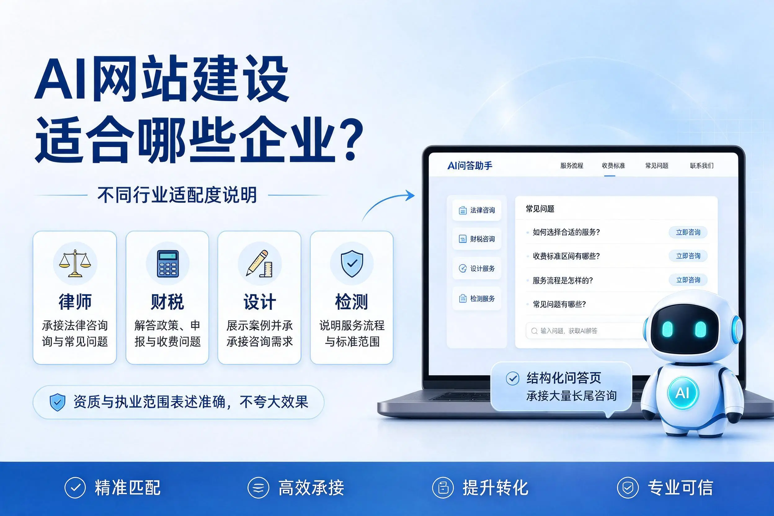 AI网站建设适合哪些企业？苏州不同行业适配度说明